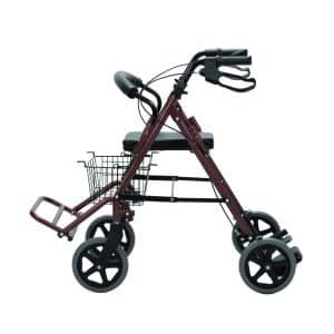 Caminador Rollator 4 Ruedas, Canastilla y Calapies - Imagen 3