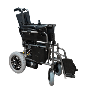 Silla de Ruedas Eléctrica Reposa Brazos y Pies Desmontables - Imagen 2
