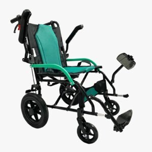 Silla de Ruedas de Transporte Reposa Brazos y Pies abatibles - Imagen 1