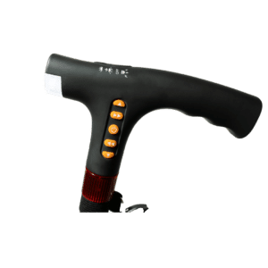 Bastón inteligente base ancha con Linterna, Alarma y Radio - Imagen 2