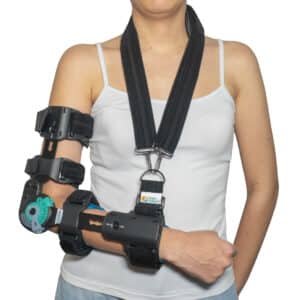 Ortesis brace de codo articulado con cabestrillo