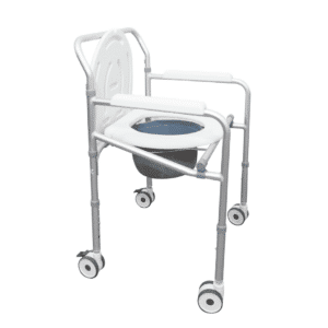 Silla Sanitaria en Acero cromado con Ruedas - Imagen 1