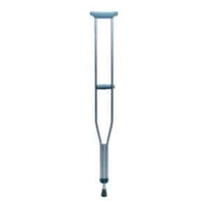 Muletas en Aluminio Color Gris y Altura Graduable - Imagen 3