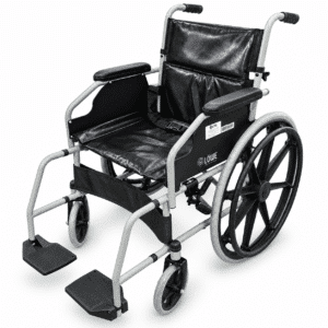Silla de Ruedas Estándar Doble Cruceta (Tapicería en PVC) - Imagen 1